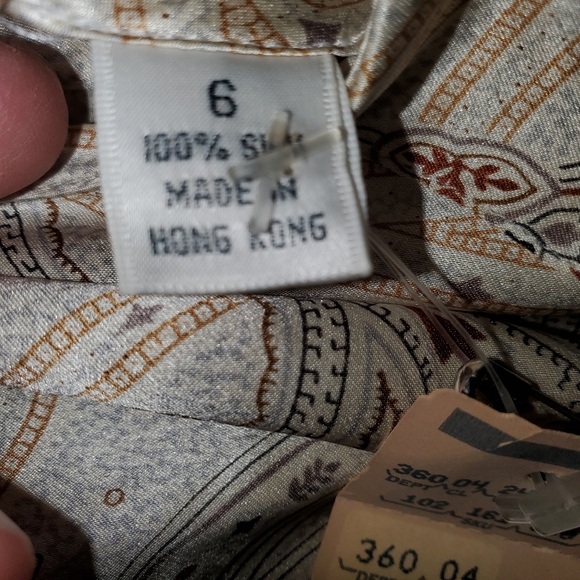 NWT Linda Allard for Ellen Tracy Womens Silk Blouse 6 - Picture 4 of 11